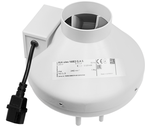 Systemair RVK Inline Duct Fan | A1 & L1 Mixed-Flow Extractor, 100-315mm — 4" A1 - (184m3/hr)