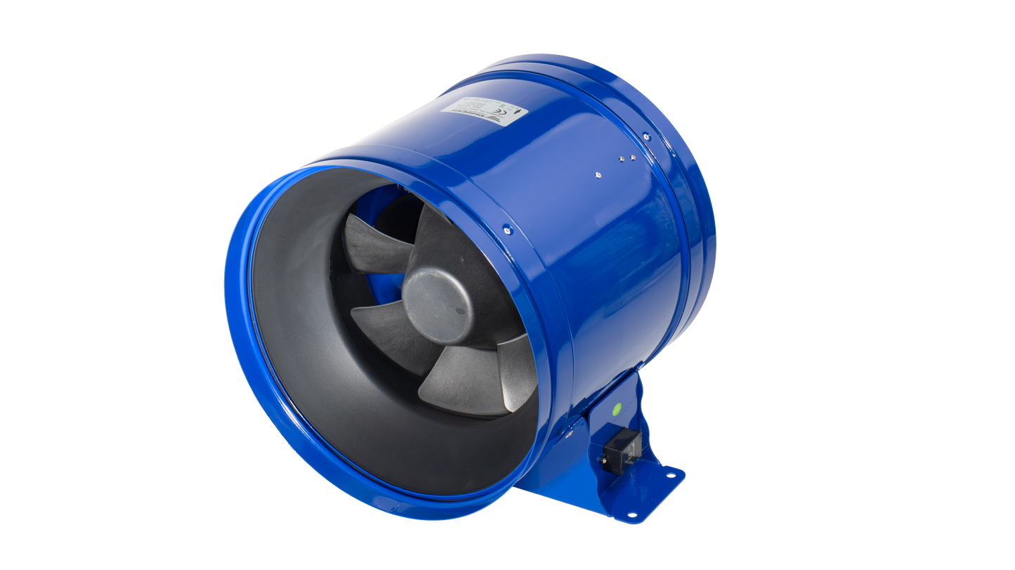 Phresh HyperFan V2 EC Inline Extractor Fan | Non-Silenced, 125-315mm Grow Room Fan — 12"