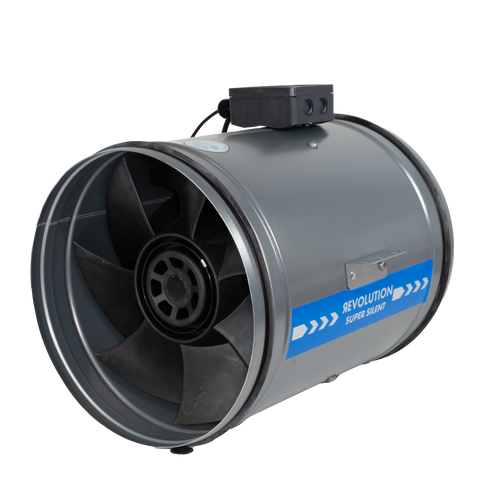 Revolution Super Silent High Power EC Vector Fan | 315mm & 355mm Inline Extractor — 12" - 3784m3/h