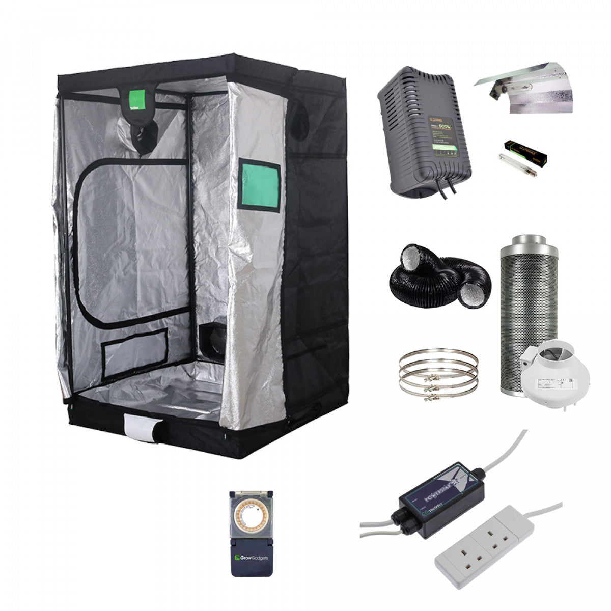 bud box tent BudBox Pro Tent Kit (120cm x 120cm x 200cm) – Hydro Crop Shop