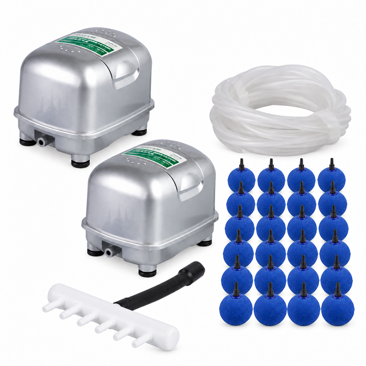Hailea Silent Air Pump Kit 9810 & 9820 – Golf Ball Airstones