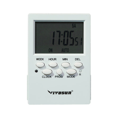 Vivosun LCD Digital 7 Day Timer with Dual Outlet Sockets