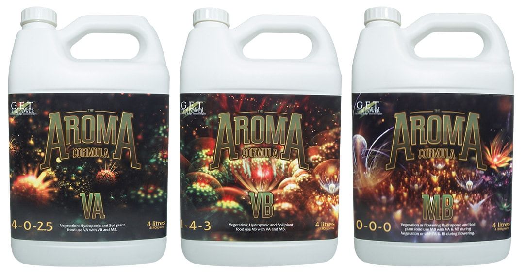 Growing Edge Technologies Aroma Formula VA, VB and Microbase