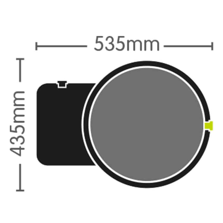 AutoPot XXL Module tray dimensions - 535 x 435 mm
