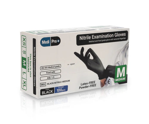 Black Nitrile Gloves