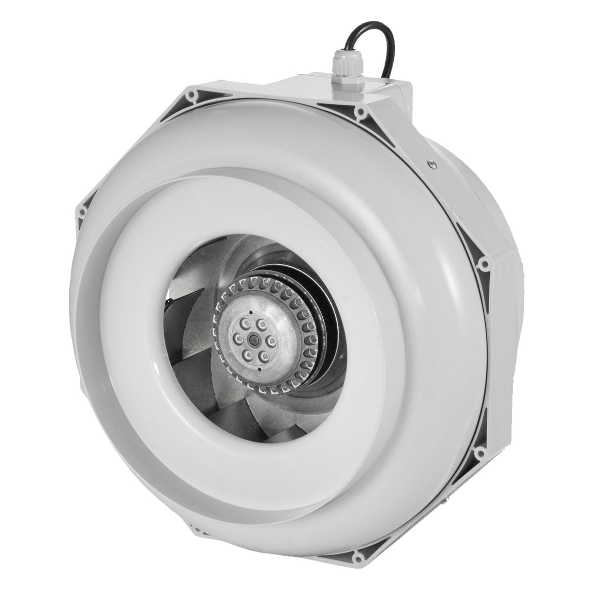 Can RKW Fan, white plastic centrifugal extractor housing