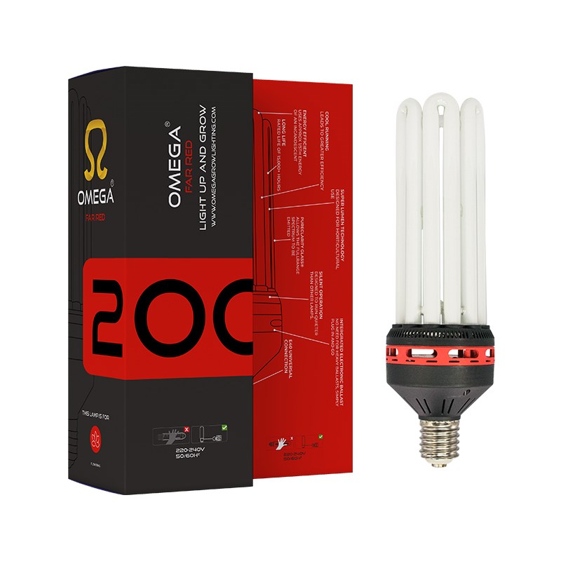 Omega CFL Grow Bulbs — 200W Far Red