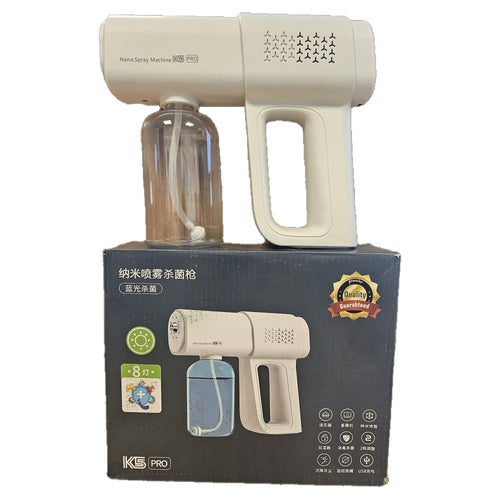 Cordless Nano Fogging Spray Gun — on its box