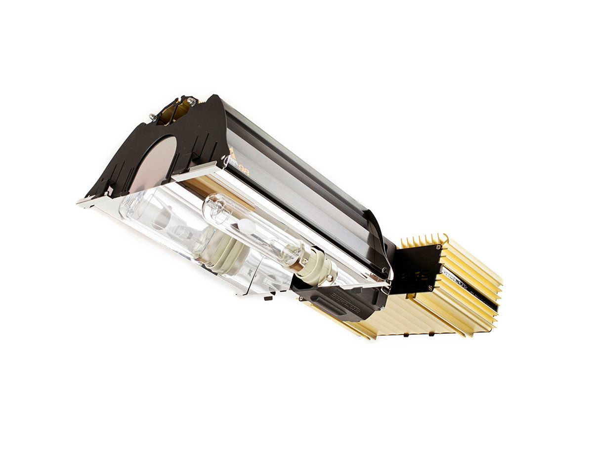Dimlux Expert Series 315W Full Spectrum underside showing the open reflector and side reflectors