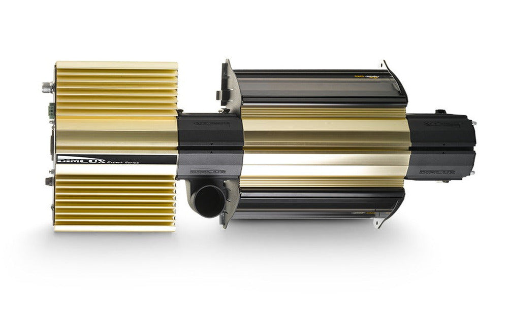 Dimlux Expert Series 630W Dual Full Spectrum top view with 50mm extraction spigot