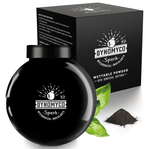 Dynomyco Spark wettable powder jar and box