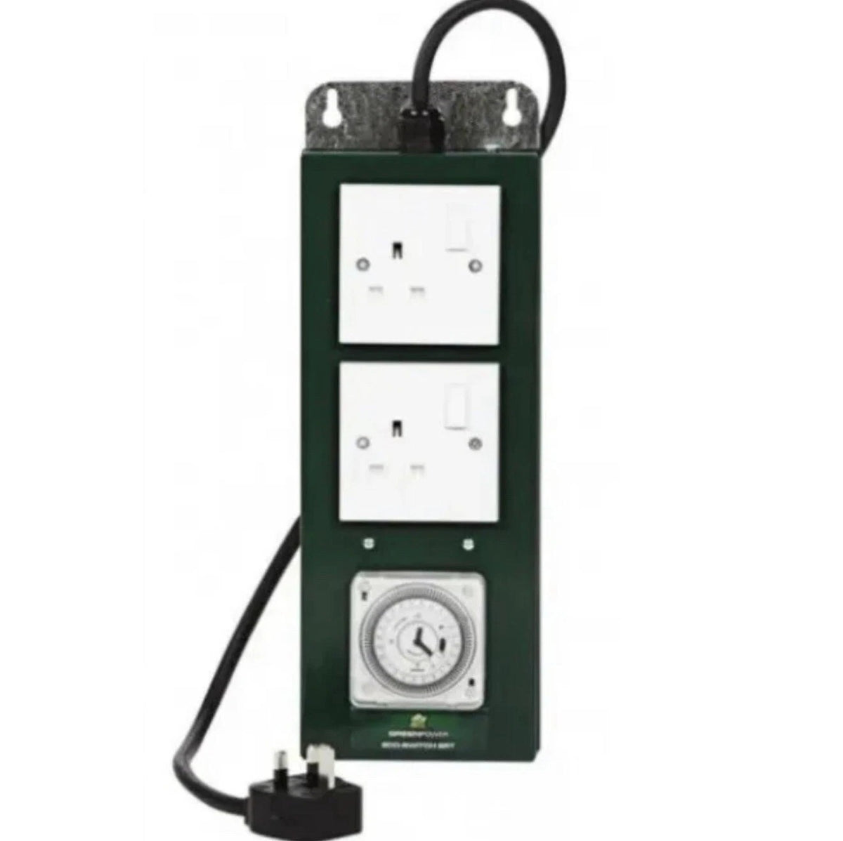 Green Power Eco-Switch 2 Way Contactor with Grasslin timer and two sockets