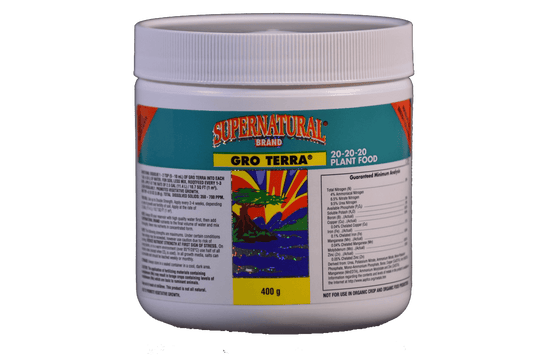 Supernatural Grow Terra 400g powdered vegetative base nutrient