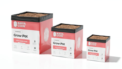 Kaya Coir Loose Fill 100% Coco Grow Pot — 1, 2 and 3 gallon grow pots