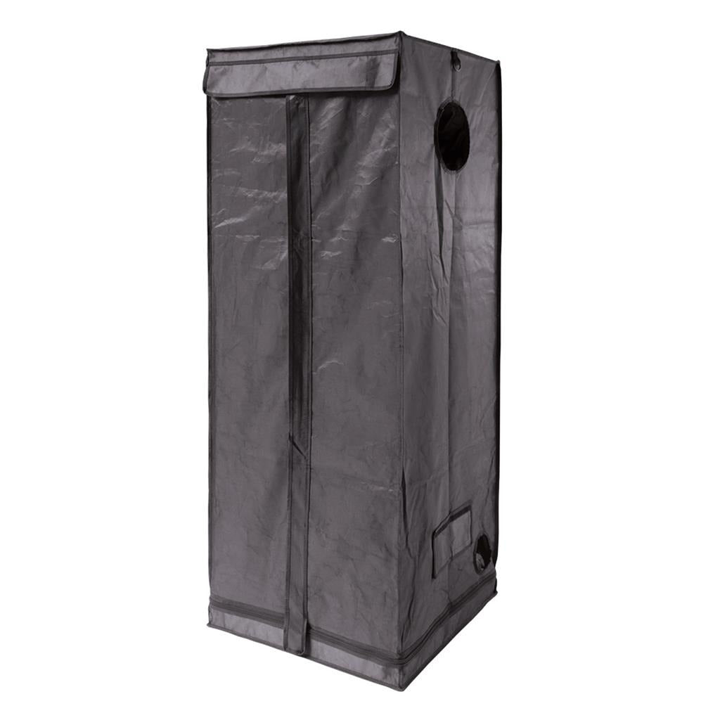 LightHouse LITE Grow Tent 0.6m x 0.6m x 1.7m closed, showing the zipped front door and roof-level duct port