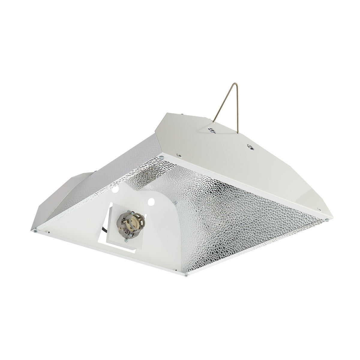 Maxibright Daylight 315W V3 Single Reflector — white reflector with hammered aluminium insert, PGZ18 lamp holder and hanging bracket