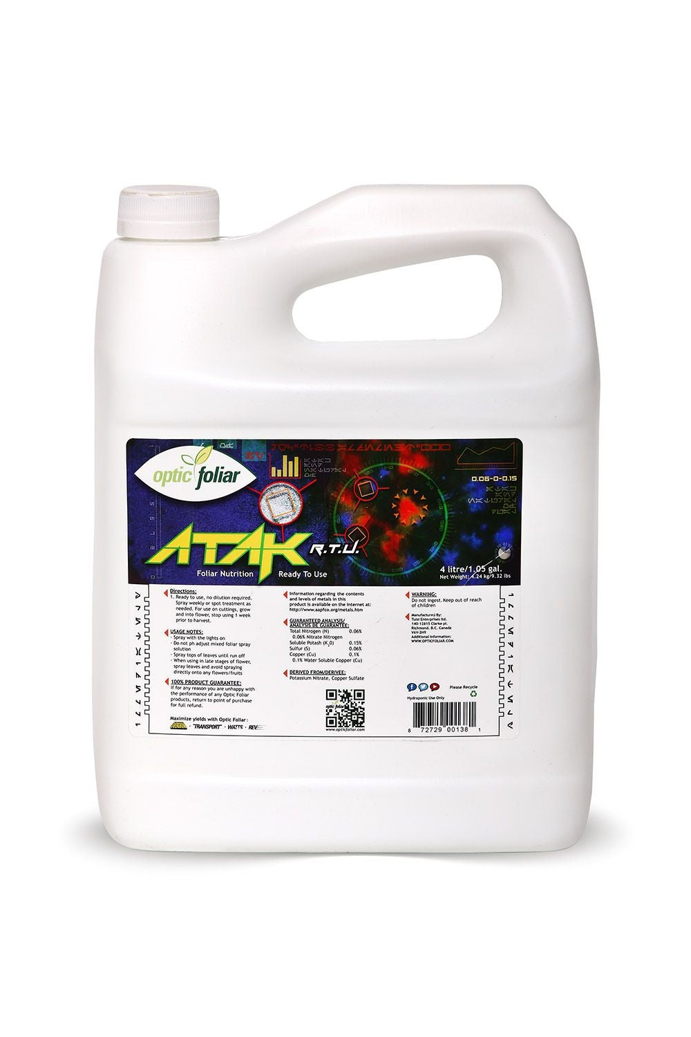 Optic Foliar Atak RTU — 4L
