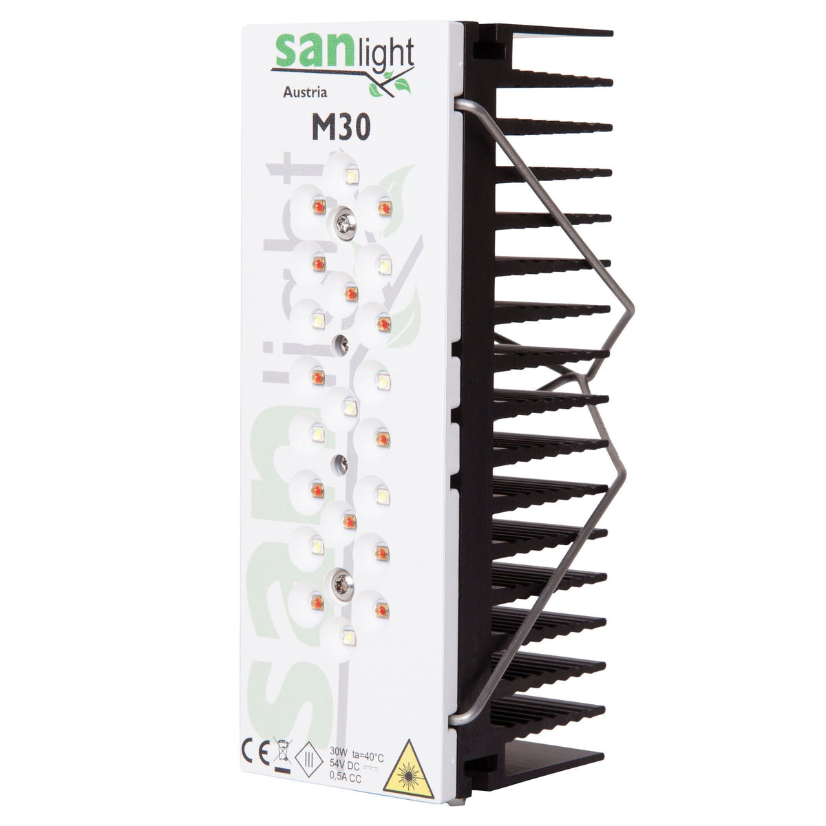 Sanlight Q1W LED bar module on its aluminium heatsink