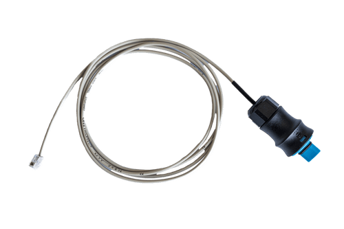Sanlight EVO RJ12 Adapter Cable coiled, showing the Wieland connector and RJ12 plug ends