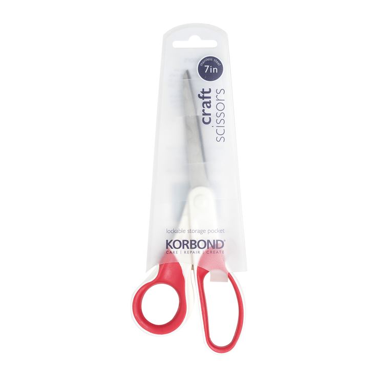Korbond 7 Inch Craft Scissors with Comfort Grip