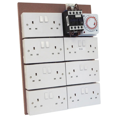 Omega Contactor Timer Board with Always-On Fan Sockets