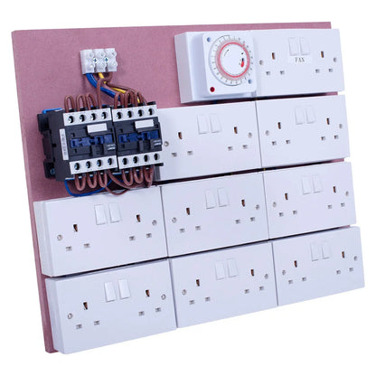 Omega Contactor Timer Board with Always-On Fan Sockets