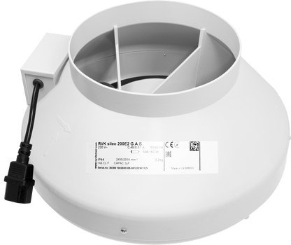 Systemair RVK Inline Duct Fan | A1 & L1 Mixed-Flow Extractor, 100-315mm — 8" A1 - (796m3/hr)