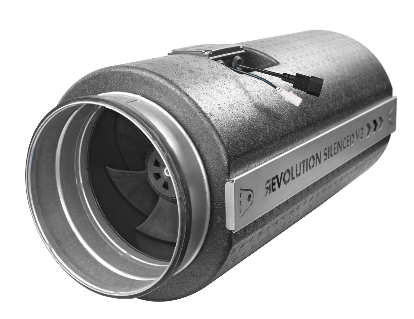 Revolution Silenced V2 EC Vector 250L fan supplied in the 10 inch kit