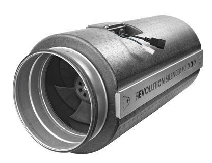 Revolution Silenced V2 EC Vector 250L fan supplied in the 10 inch kit