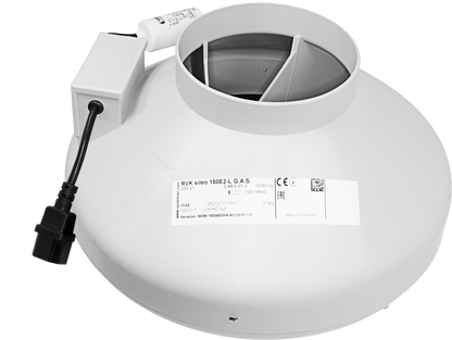 Systemair RVK Inline Duct Fan | A1 & L1 Mixed-Flow Extractor, 100-315mm — 6" L1 - (720m3/hr)