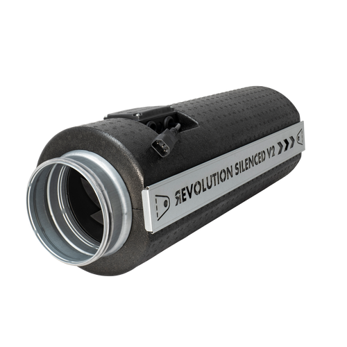 Revolution Silenced V2 AC Stratos Inline Extractor Fan | Systemair, 150-315mm — 6" (439 m³/h)