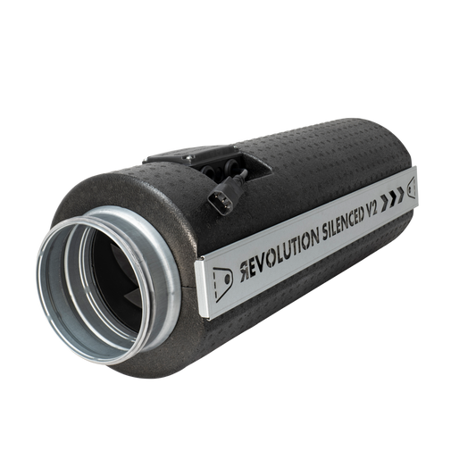 Revolution Silenced V2 AC Stratos Inline Extractor Fan | Systemair, 150-315mm — 6" (439 m³/h)