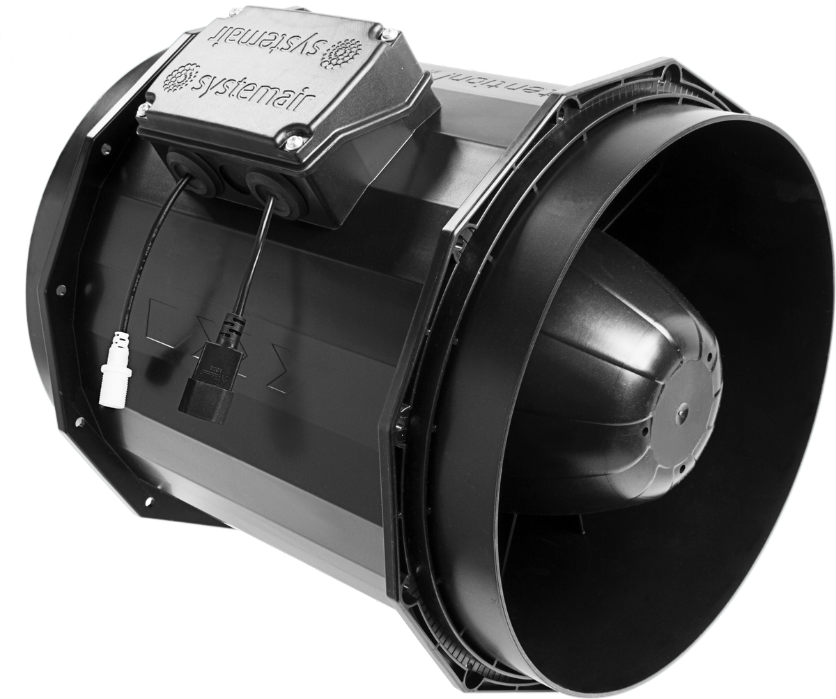 Revolution EC Vector Inline Extractor Fan | Non-Silenced Systemair, 150-250mm — 250L EC