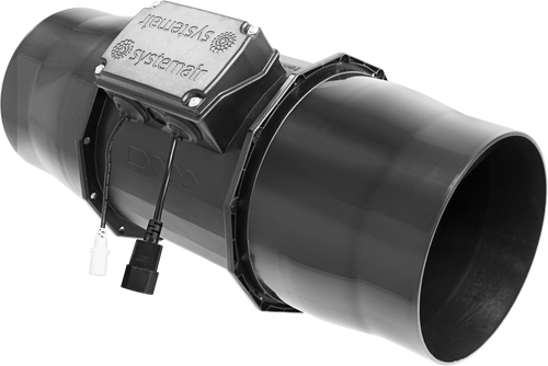 Revolution EC Vector Inline Extractor Fan | Non-Silenced Systemair, 150-250mm — 6" - 796 m³/hr