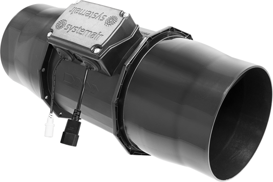 Revolution EC Vector Inline Extractor Fan | Non-Silenced Systemair, 150-250mm — 6" - 796 m³/hr