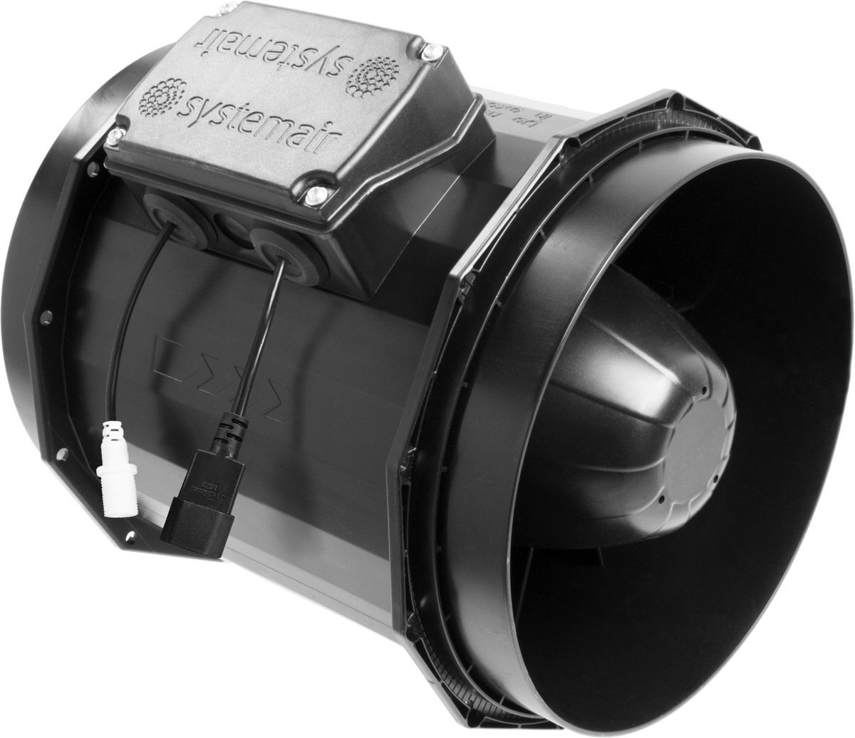 Revolution EC Vector Inline Extractor Fan | Non-Silenced Systemair, 150-250mm — 8" - 1318 m³/hr