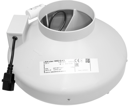 Systemair RVK Inline Duct Fan | A1 & L1 Mixed-Flow Extractor, 100-315mm — 6" A1 - (430m3/hr)