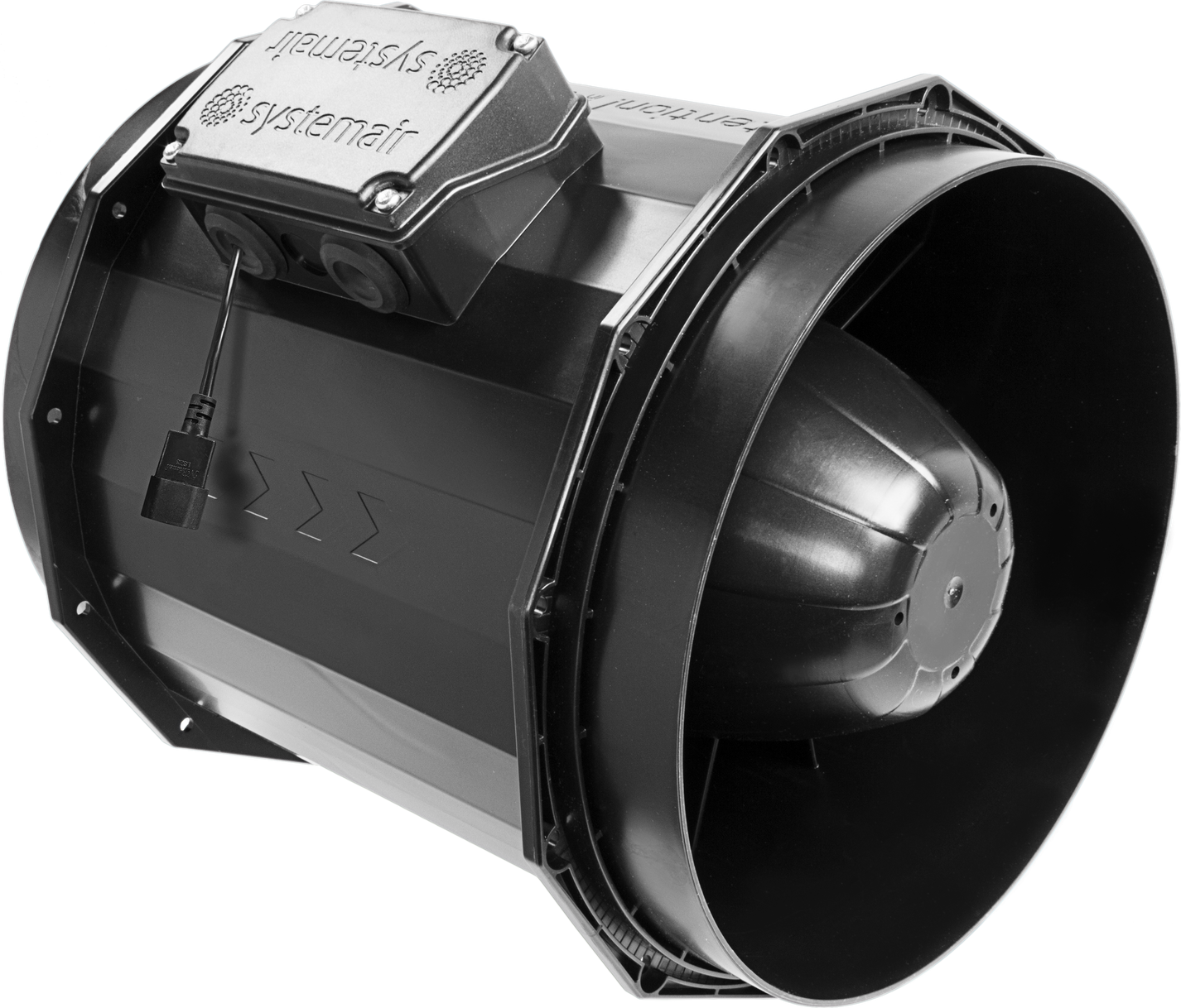 Revolution AC Stratos Inline Extractor Fan | Non-Silenced Systemair, 150-250mm — 10" (2038m3/h)