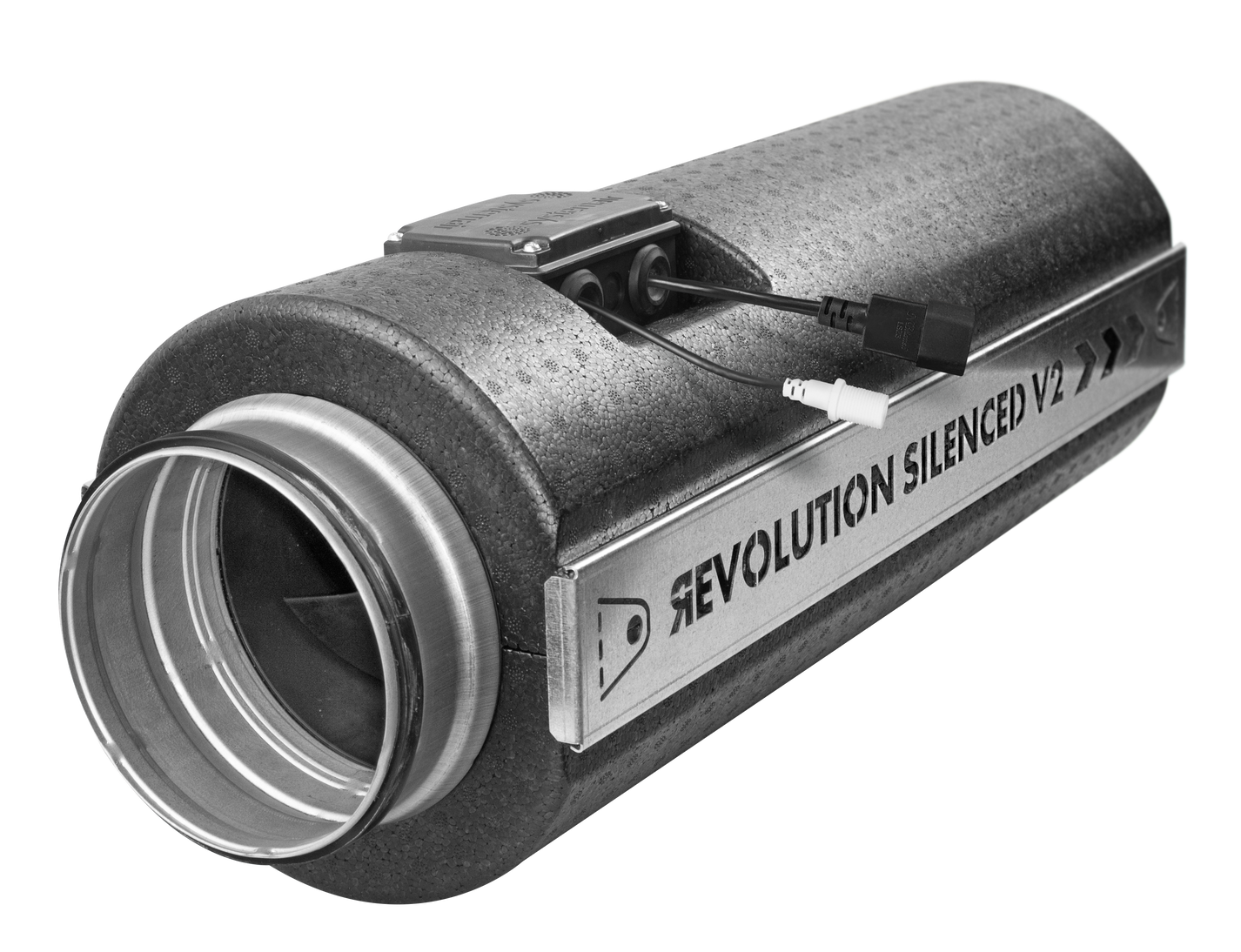 Revolution Silenced V2 EC Vector 150 fan supplied in the 6 inch kit