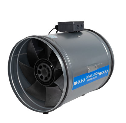 Revolution Super Silent High Power EC Vector Fan | 315mm & 355mm Inline Extractor — 12" - 3784m3/h