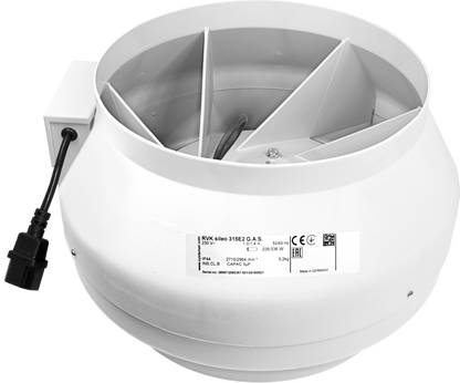 Systemair RVK Inline Duct Fan | A1 & L1 Mixed-Flow Extractor, 100-315mm — 12" A1 - (1346m3/hr)