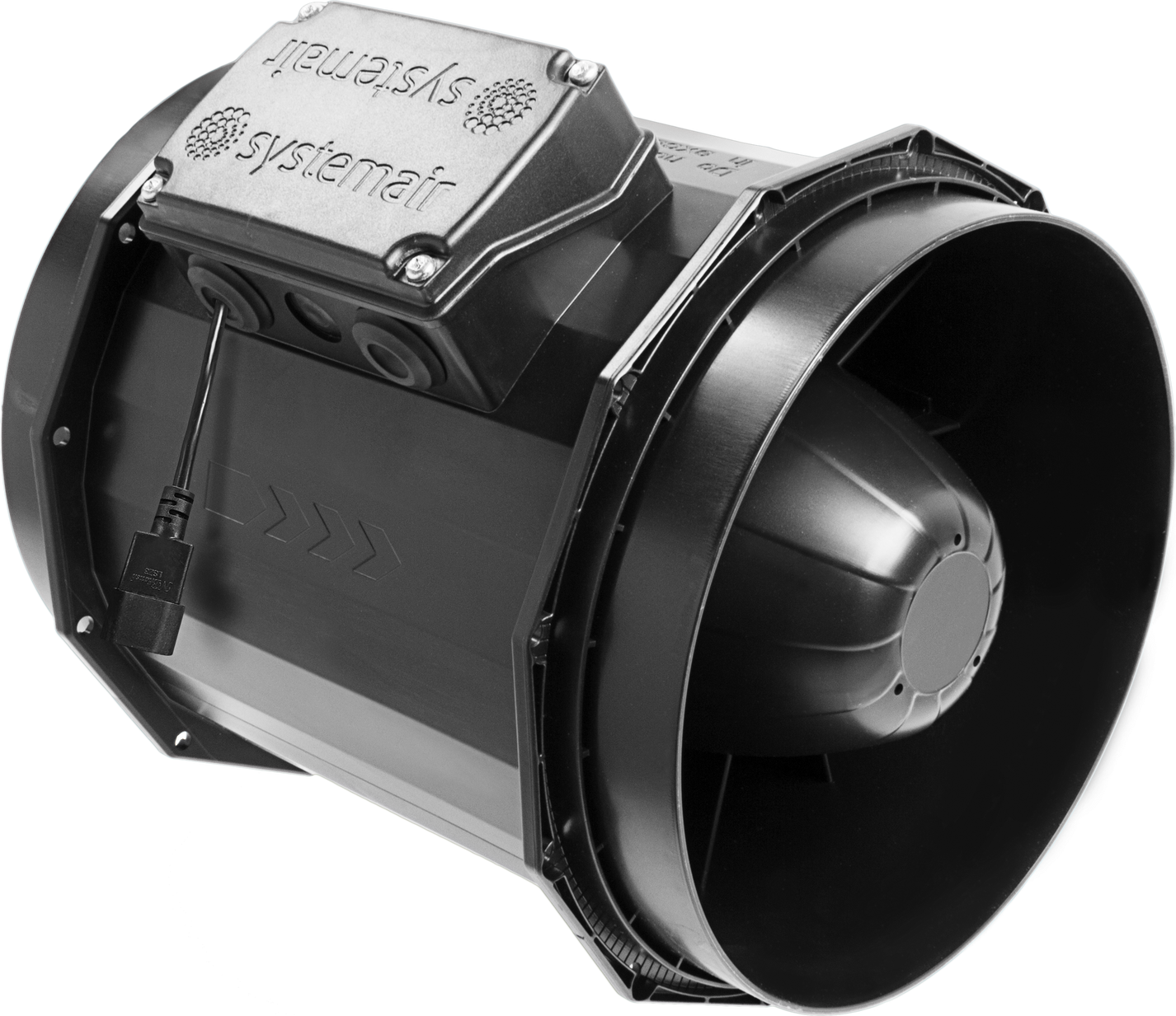 Revolution AC Stratos Inline Extractor Fan | Non-Silenced Systemair, 150-250mm — 8" (947m3/h)