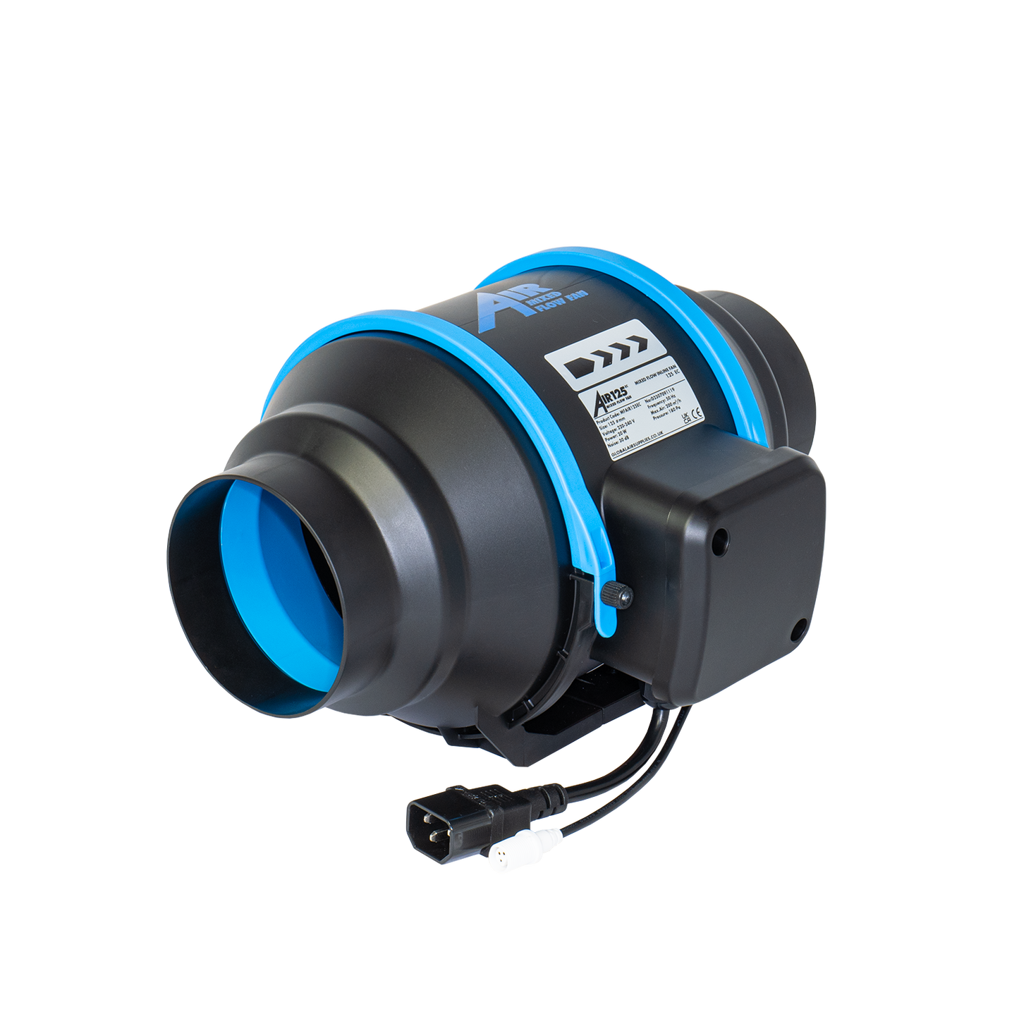 Air EC Inline Extractor Fan | Silent, Energy-Efficient EC, 100-250mm — 5" - 200 m³/h