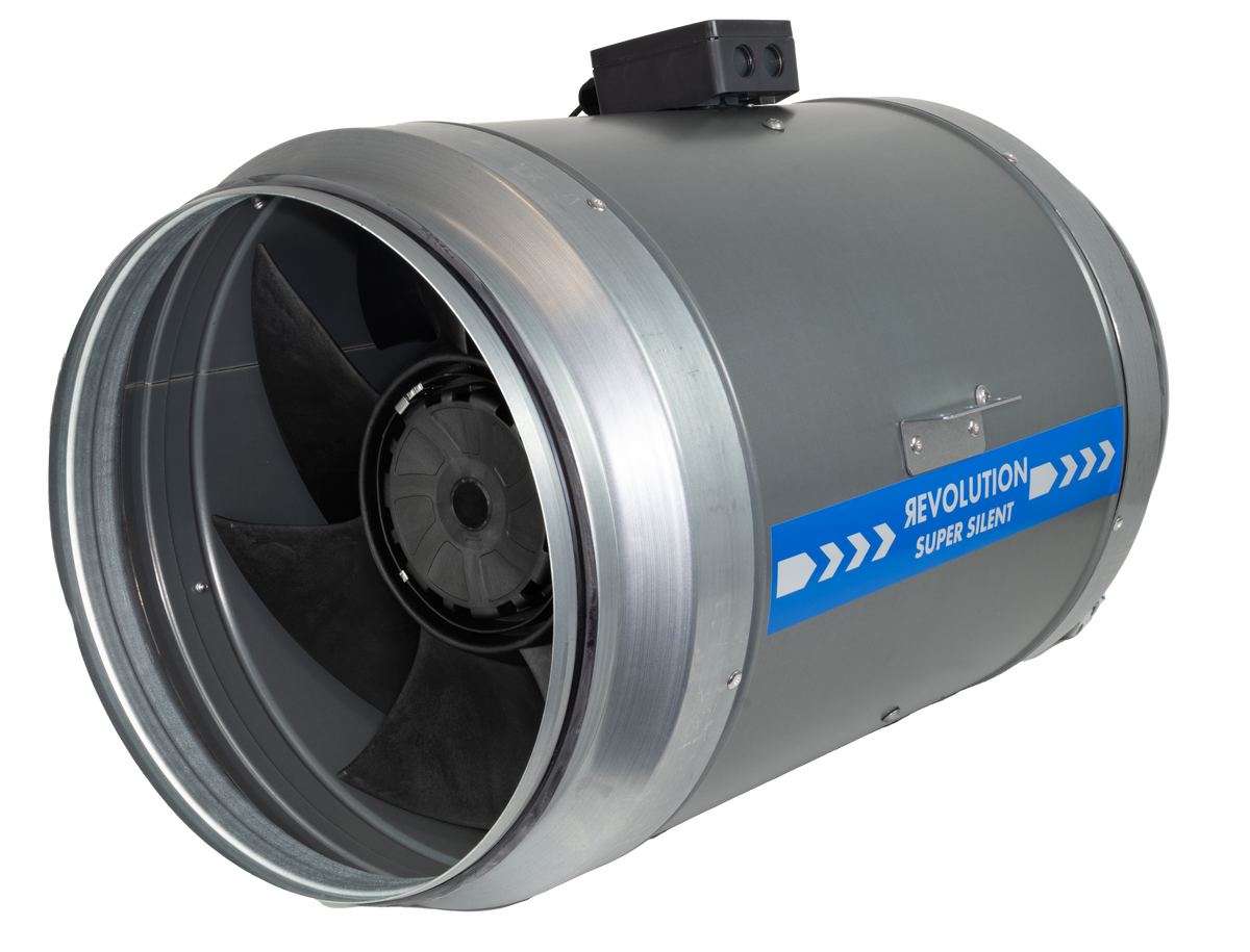 Revolution Super Silent High Power EC Vector Fan | 315mm & 355mm Inline Extractor — 14" - 6000m3/h