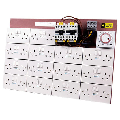 Omega Contactor Timer Board with Always-On Fan Sockets