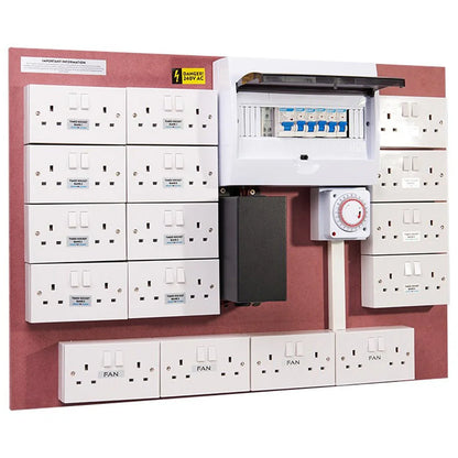 Omega Contactor Timer Board with Always-On Fan Sockets