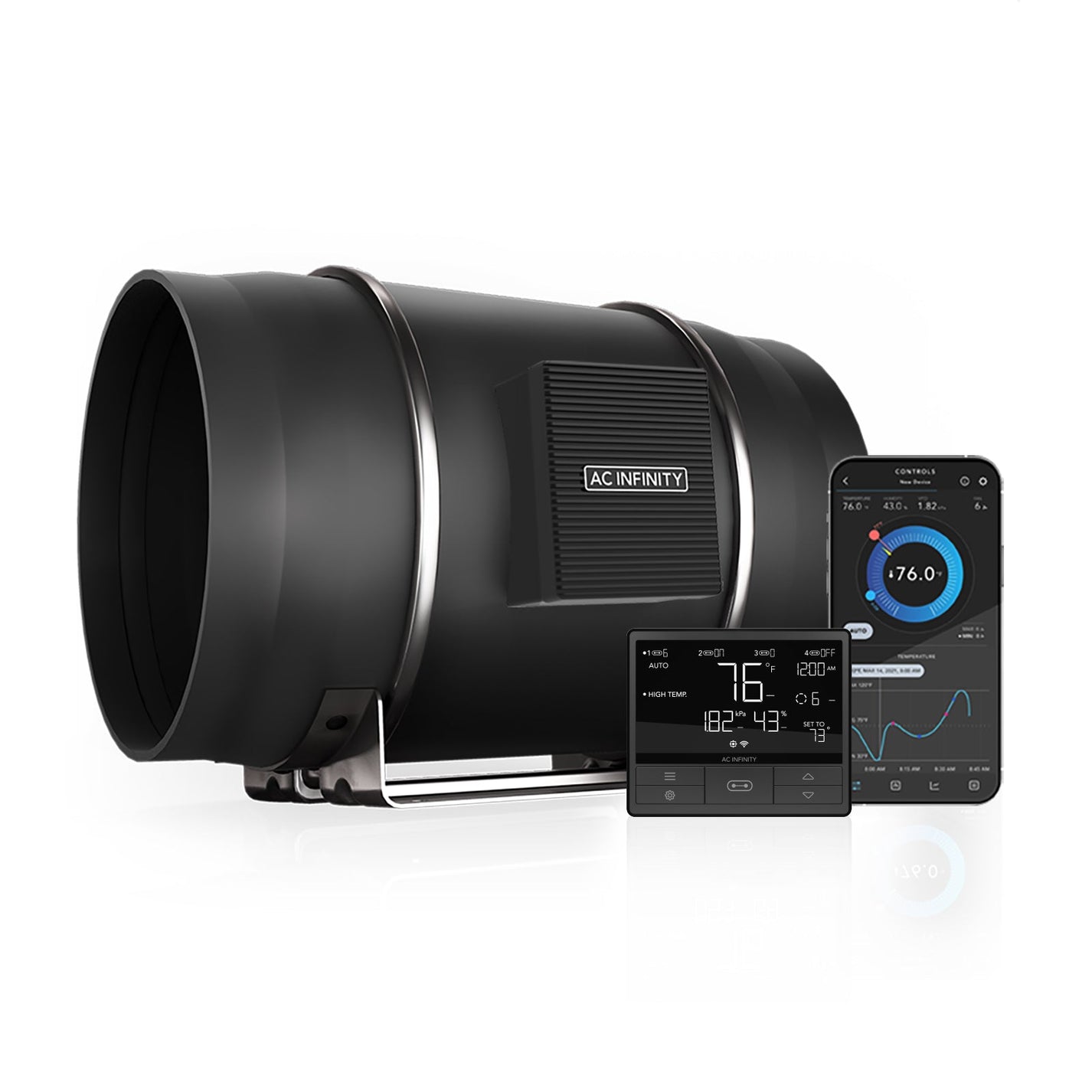AC Infinity Cloudline PRO T-Series Inline Fan (with 69 PRO Controller)