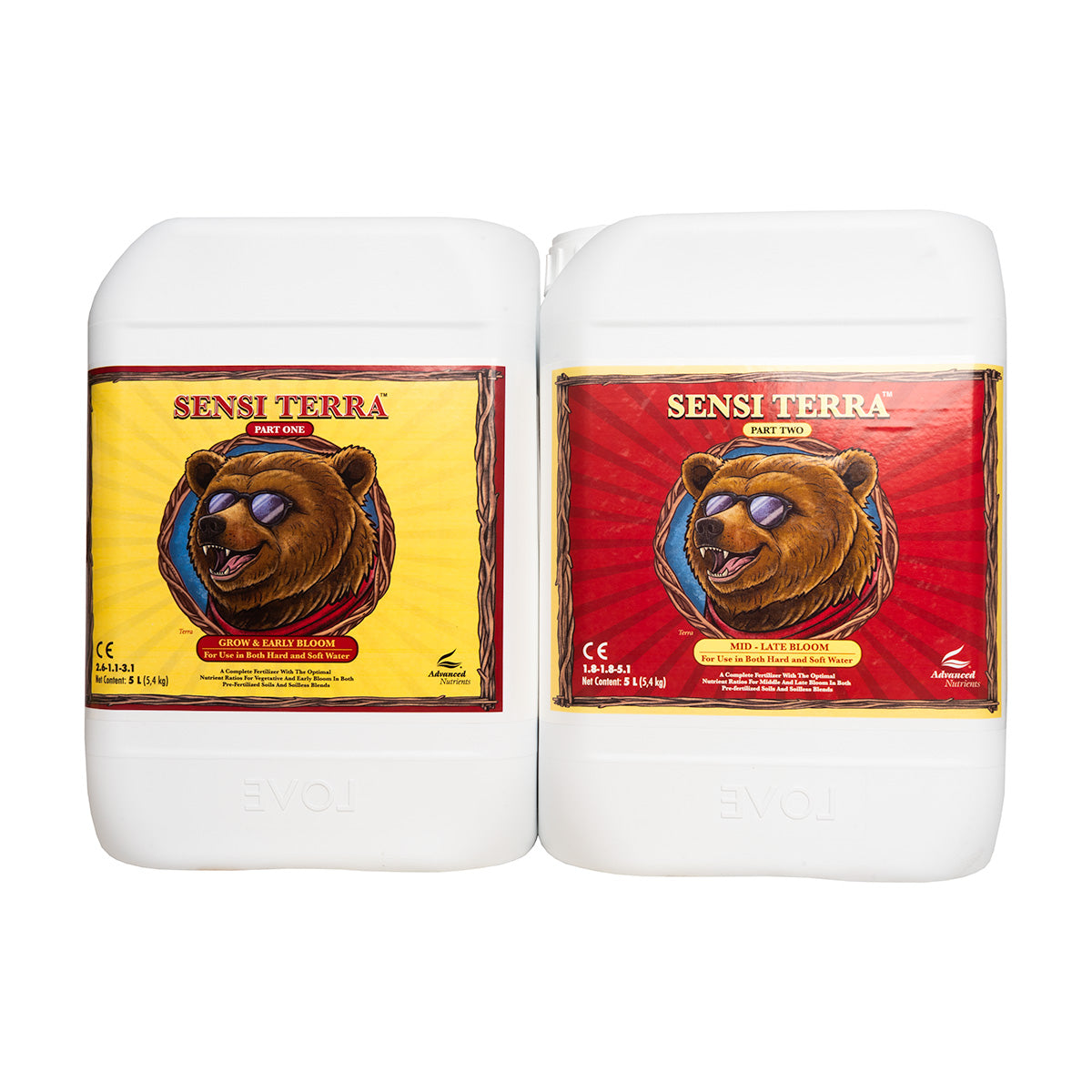 Advanced Nutrients Sensi Terra Part 1 & 2 Soil Base Nutrient — 5 Litre