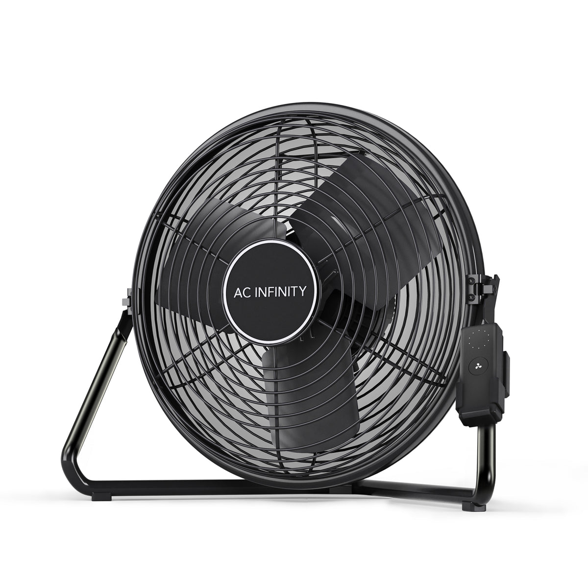 AC Infinity CLOUDLIFT S12 12 inch floor and wall fan on its stand