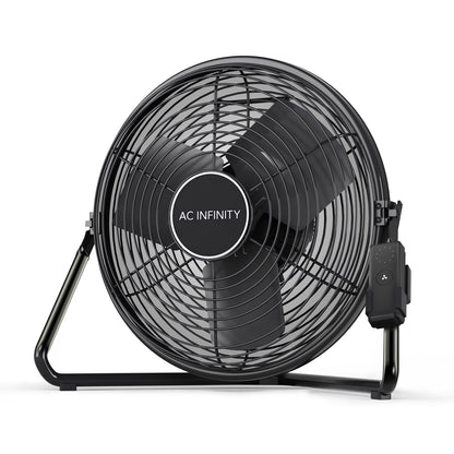 AC Infinity CLOUDLIFT S14 14 inch floor and wall fan on its stand